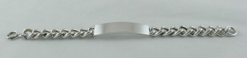 Silver Identity Bracelet.