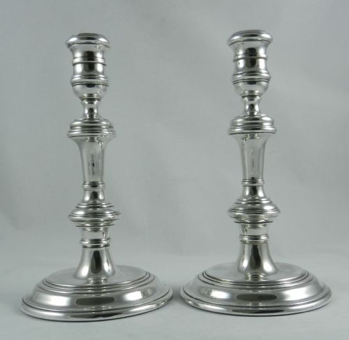 Pair Silver Candlesticks.