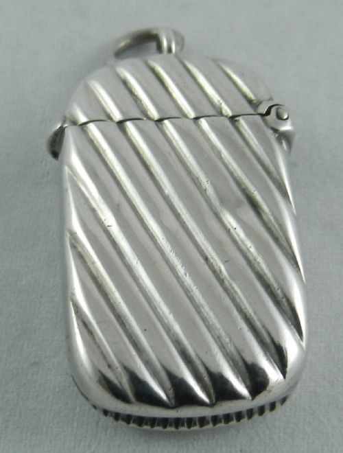 ANTIQUE SILVER VESTA CASE - ADDITIONAL PHOTO 1