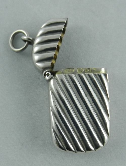 ANTIQUE SILVER VESTA CASE - ADDITIONAL PHOTO 2