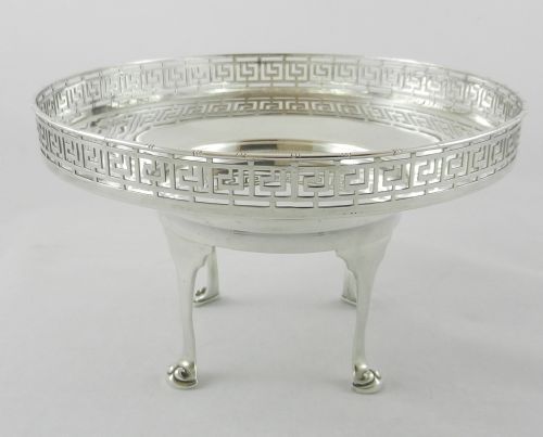 Antique Silver Fruit Bowl.