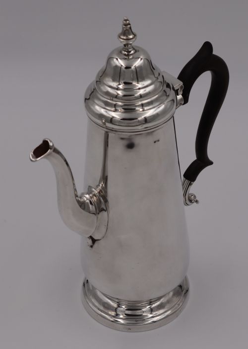 ANTIQUE SILVER COFFEE POT - ADDITIONAL PHOTO 1