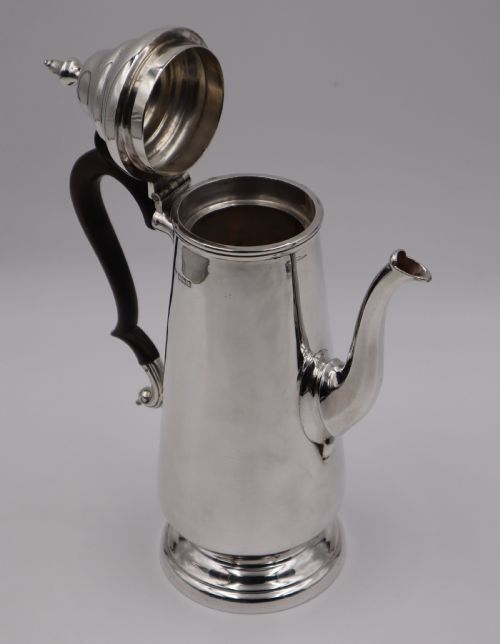 ANTIQUE SILVER COFFEE POT - ADDITIONAL PHOTO 2