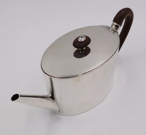 ANTIQUE SILVER TEA POT STAND - ADDITIONAL PHOTO 3