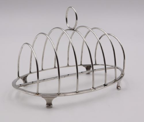 Antique Silver Toast Rack.