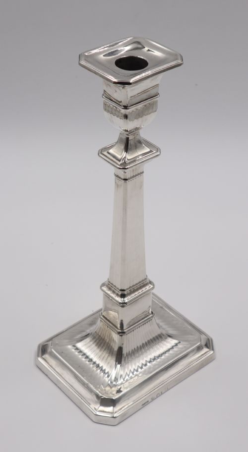 ANTIQUE SILVER CANDLESTICKS - ADDITIONAL PHOTO 3
