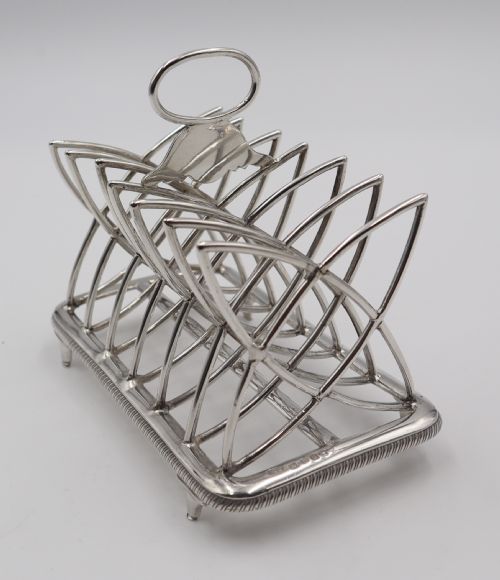 Antique Silver Toast Rack.