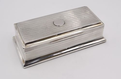 Antique Silver Cigar Box.