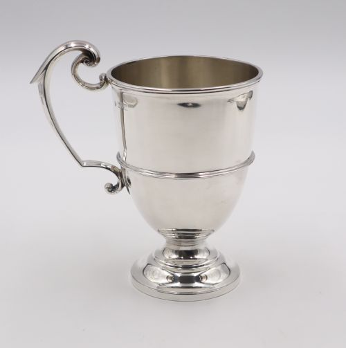 Large Antique Silver Mug.