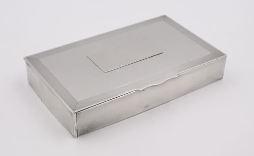 Silver Cigar Box.