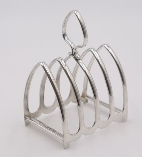 Antique Silver Toast Rack.
