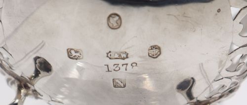 ANTIQUE SILVER SUGAR BASKET - ADDITIONAL PHOTO 4
