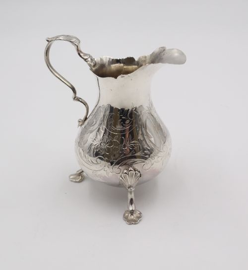 Antique Silver Cream Jug.