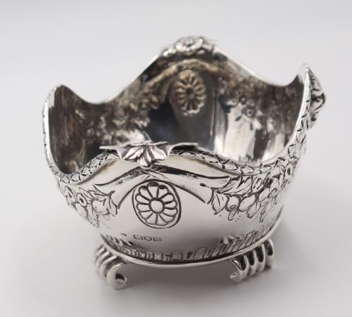 PAIR ANTIQUE SILVER DISHES - ADDITIONAL PHOTO 7
