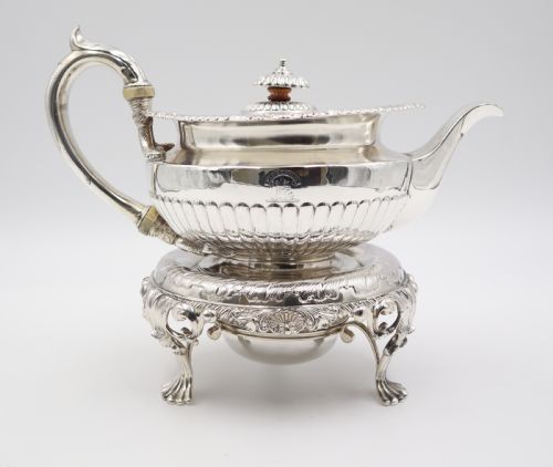 ANTIQUE SILVER BENJAMIN SMITH TEA SET - ADDITIONAL PHOTO 1