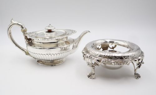 ANTIQUE SILVER BENJAMIN SMITH TEA SET - ADDITIONAL PHOTO 2