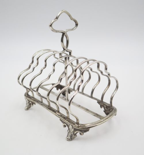 ANTIQUE SILVERPLATED TOAST RACK - ADDITIONAL PHOTO 1