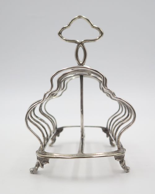 ANTIQUE SILVERPLATED TOAST RACK - ADDITIONAL PHOTO 2