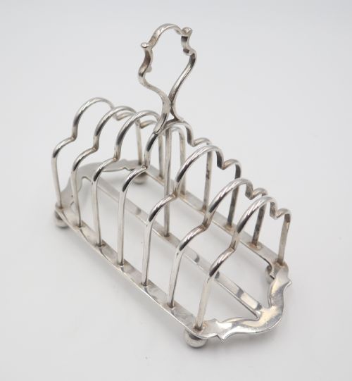 ANTIQUE SILVERPLATED TOAST RACK - ADDITIONAL PHOTO 1