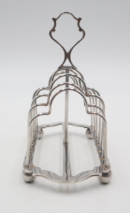 ANTIQUE SILVERPLATED TOAST RACK - ADDITIONAL PHOTO 2