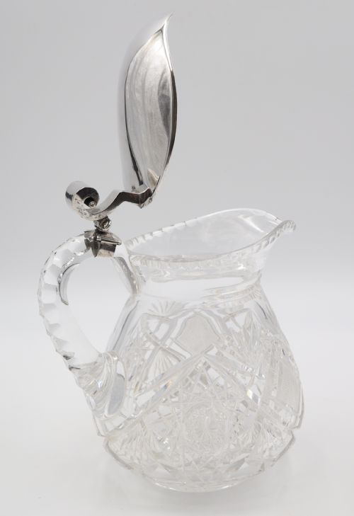 ANTIQUE SILVER MOUNTED CRYSTAL JUGS - ADDITIONAL PHOTO 8