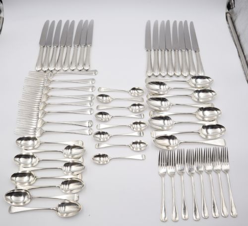 Antique Silver Cutlery Set.