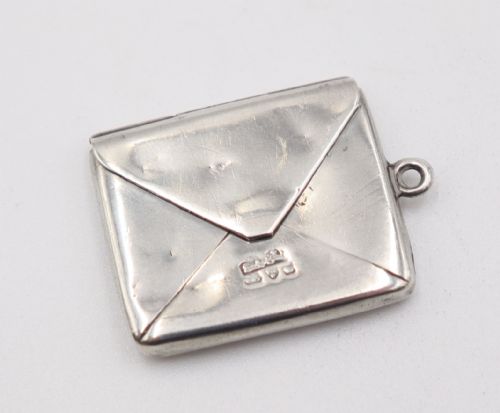 Antique Silver Stamp Case.
