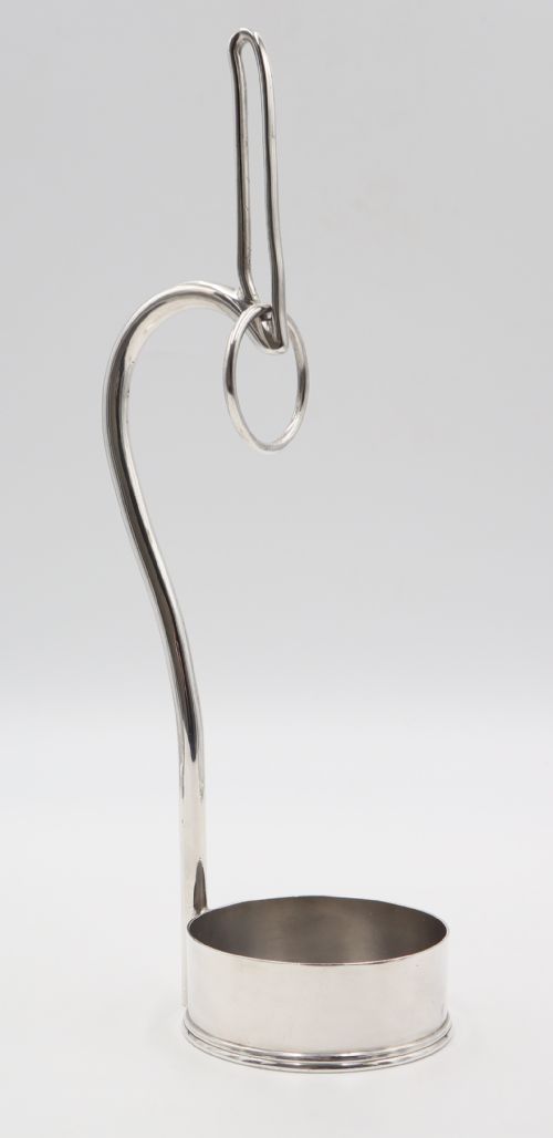 Antique Silverplated Wine Bottle Holder.