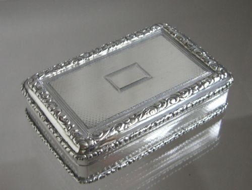 Antique Silver Table Snuff Box.