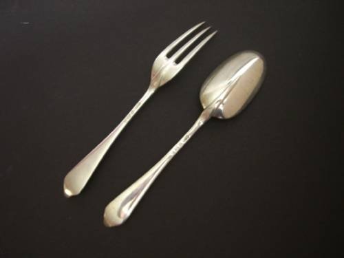 fig 1. Canteen of Antique Silver Cutlery.