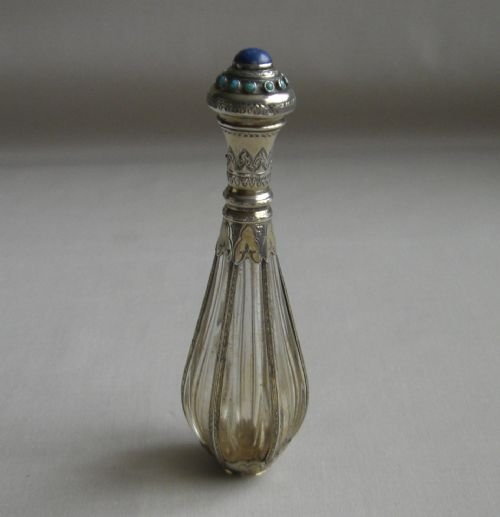 Antique Glass & Silver-gilt Scent Bottle.