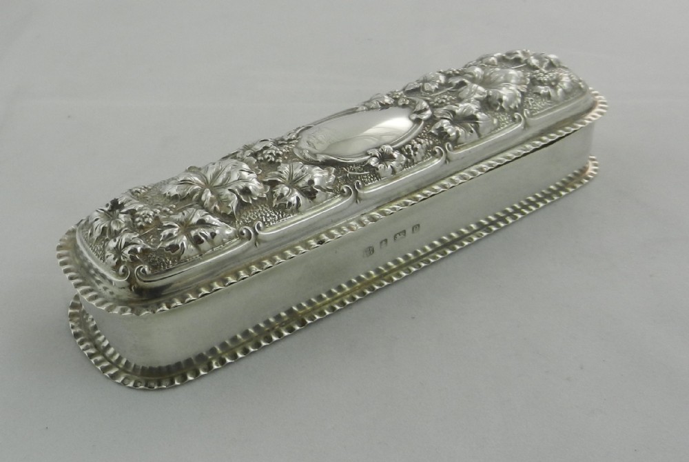 Antique Silver Trinket Box.