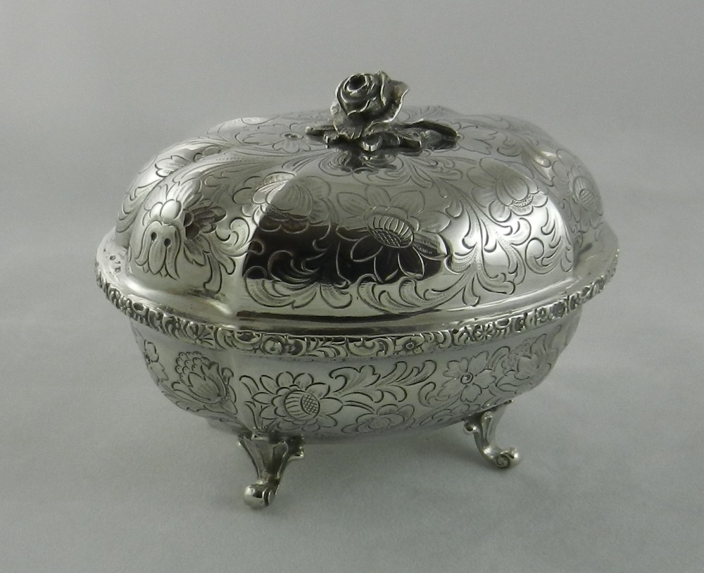 Antique Silver Trinket Box.