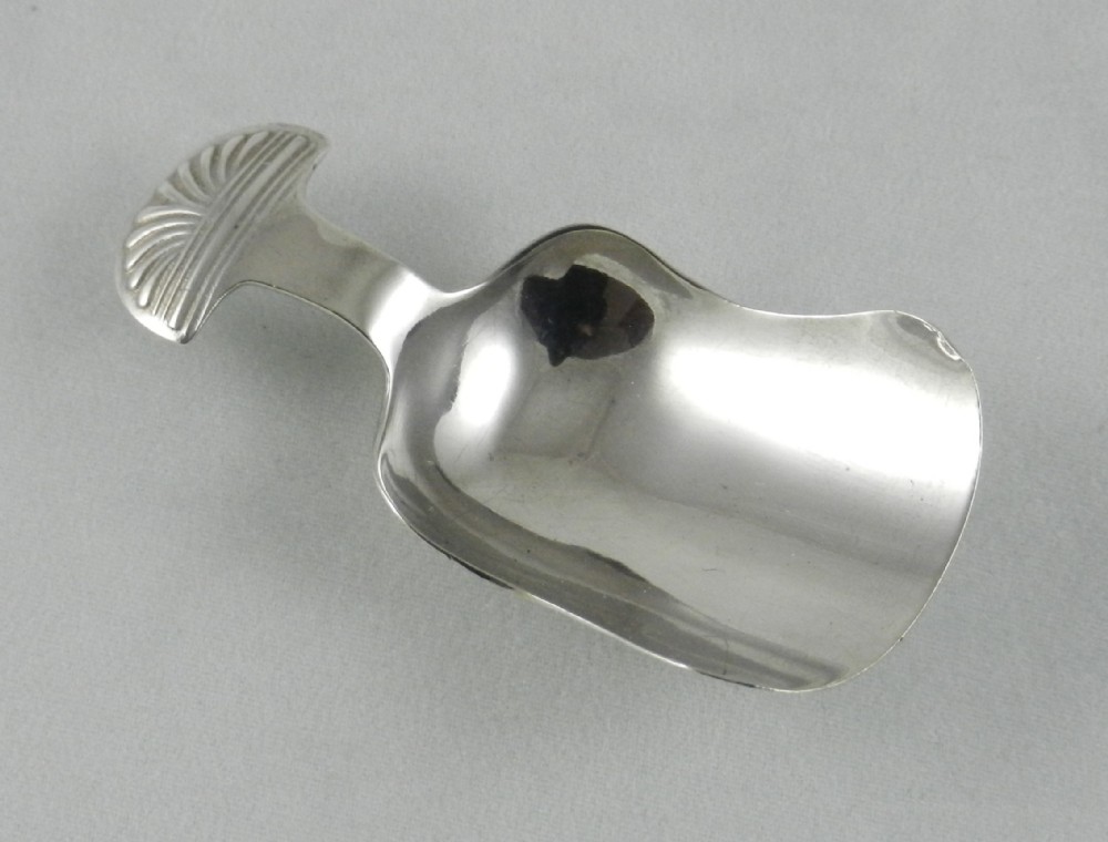 Arts & Crafts Silver Caddy Spoon.