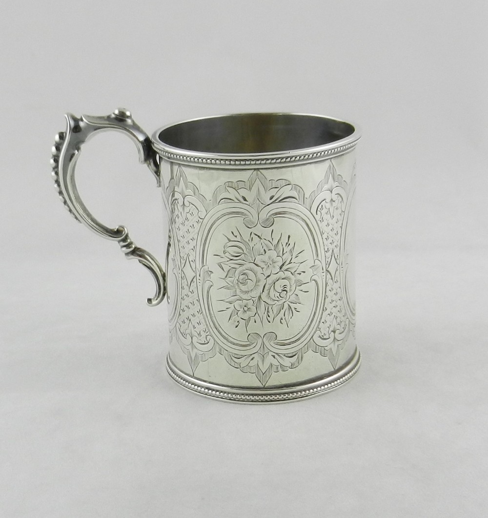 Antique Silver Christening Mug.