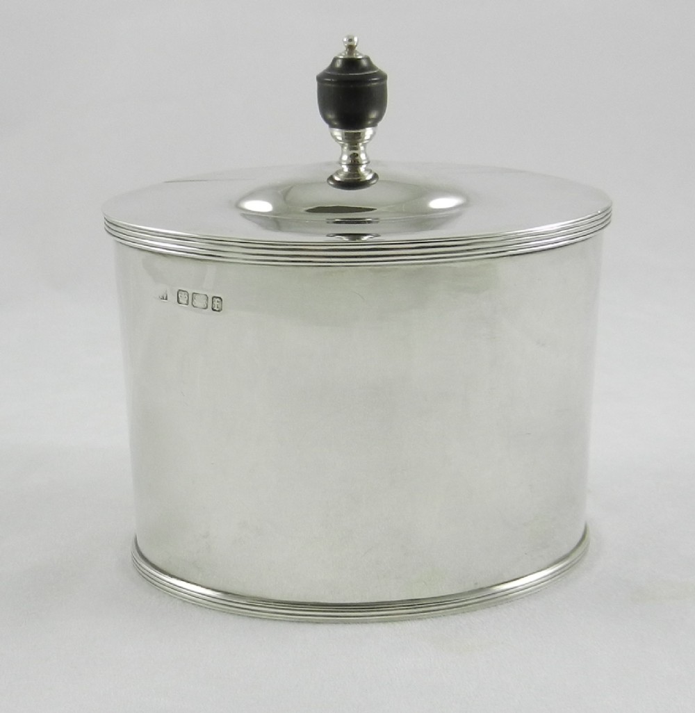 Antique Silver Tea Caddy.