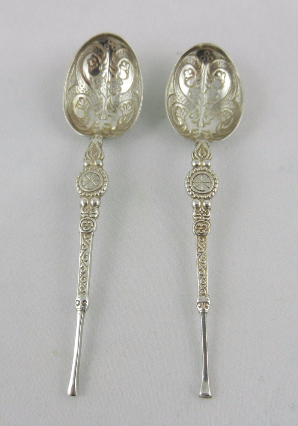 Antique Silver Annointing Spoons.