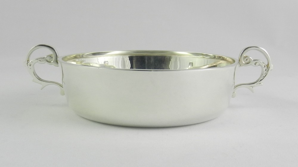 Silver Wine Taster Bowl.