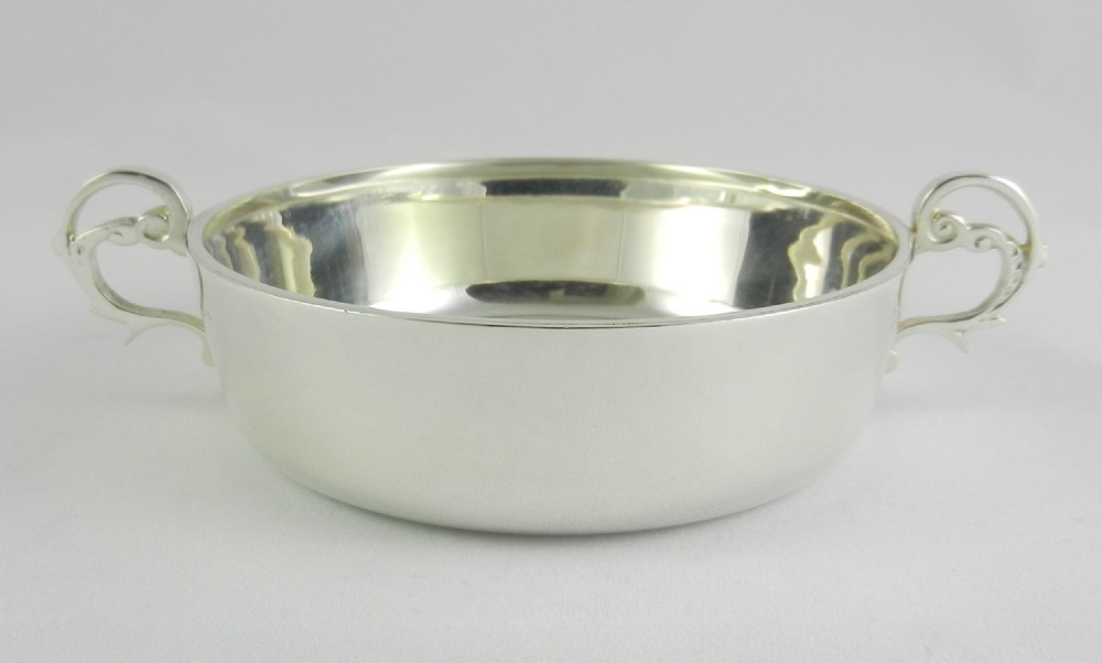 Silver Wine Taster Bowl. View II