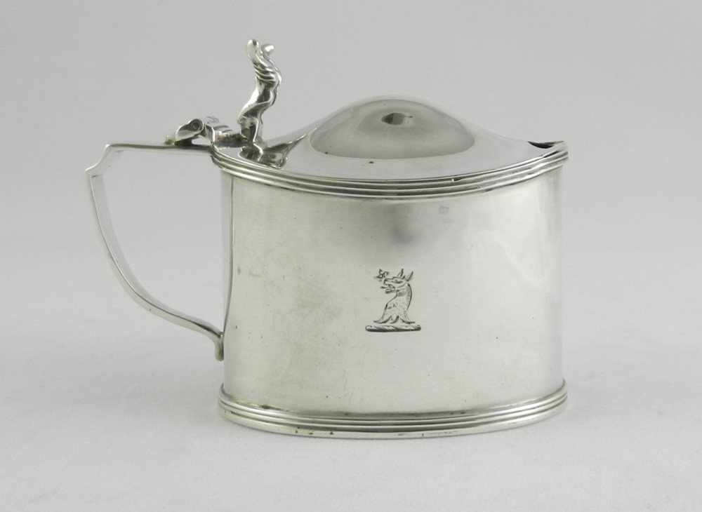 Silver Mustard Pot.