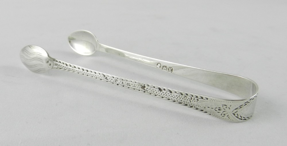 Georgian Silver Sugar Tongs.
