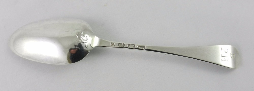 Geo.II Silver Serving Spoon. View II