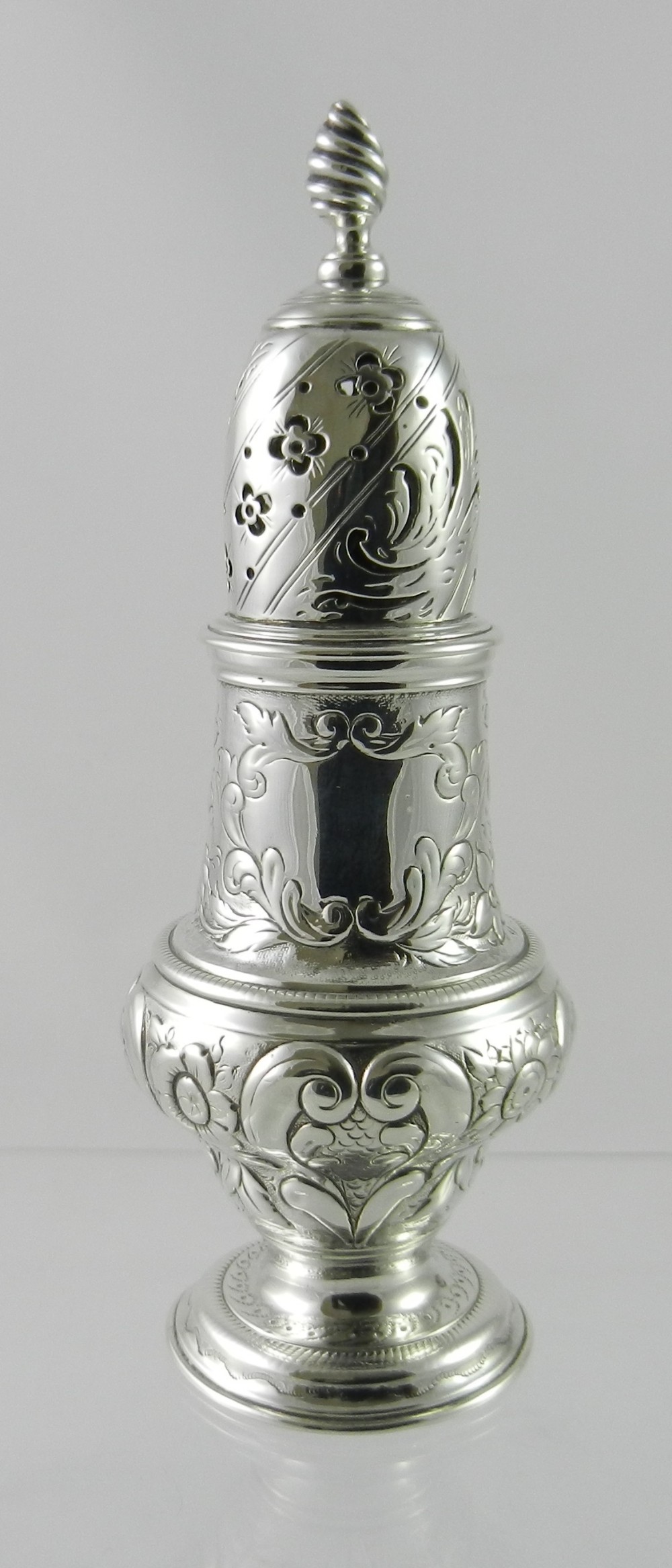 Antique Silver Sugar Caster.