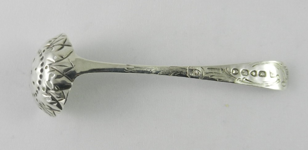 Georgian Silver Sugar Sifter Spoon. View IV