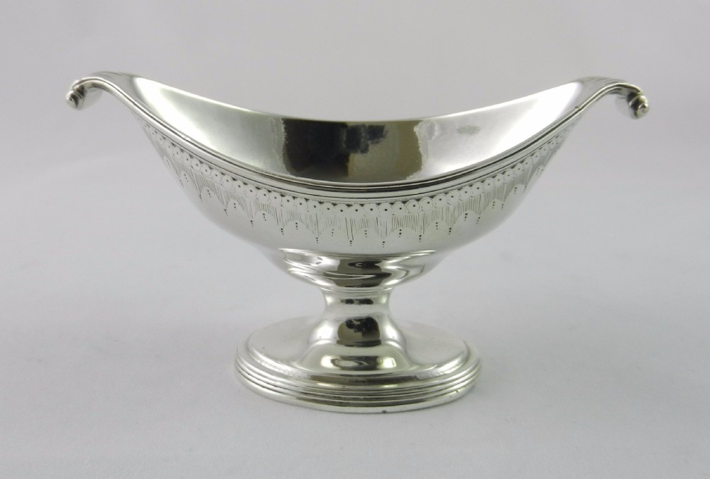 Georgian Silver Sweet Dish. View II