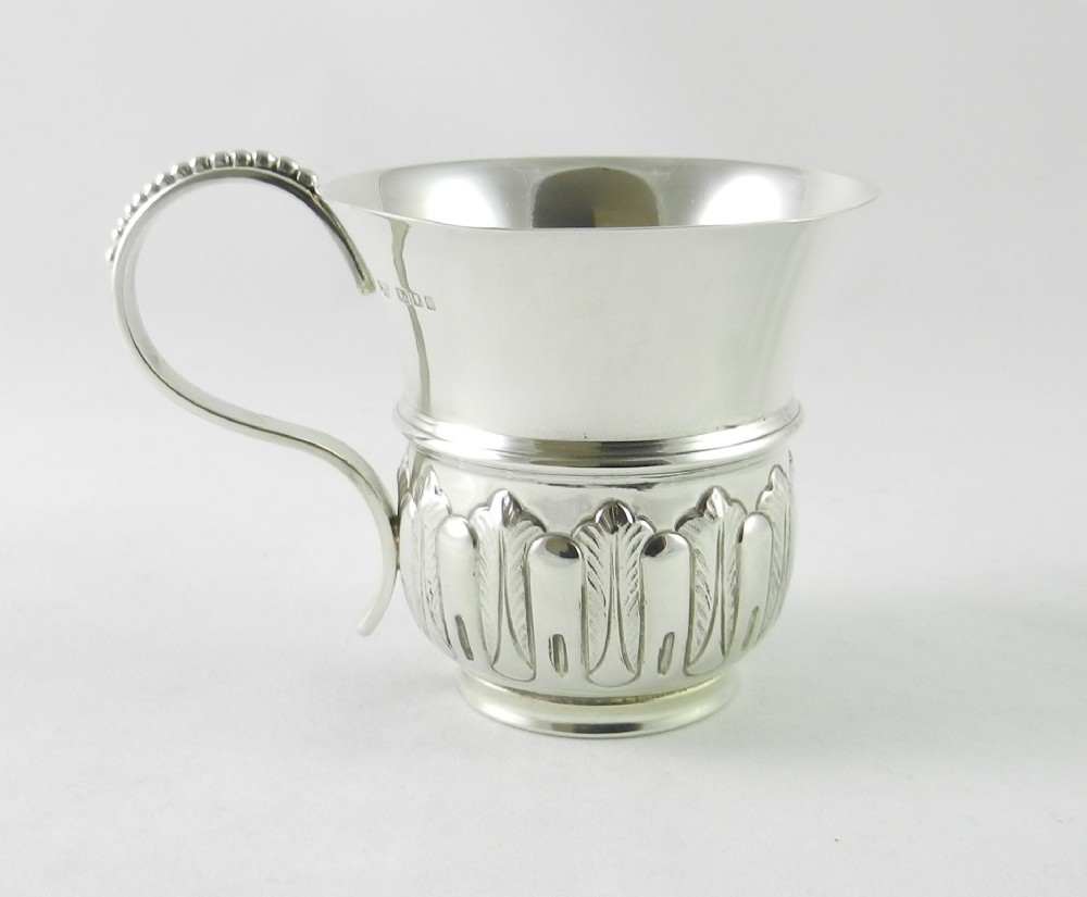 Silver Christening Mug.