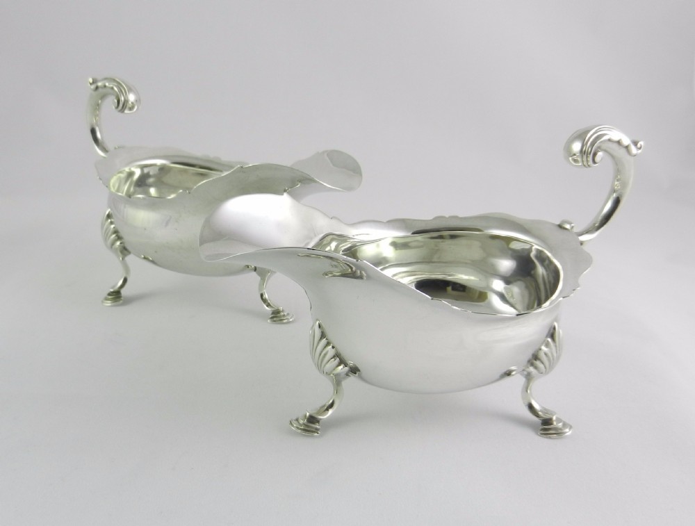 Antique Silver Sauce Boats.