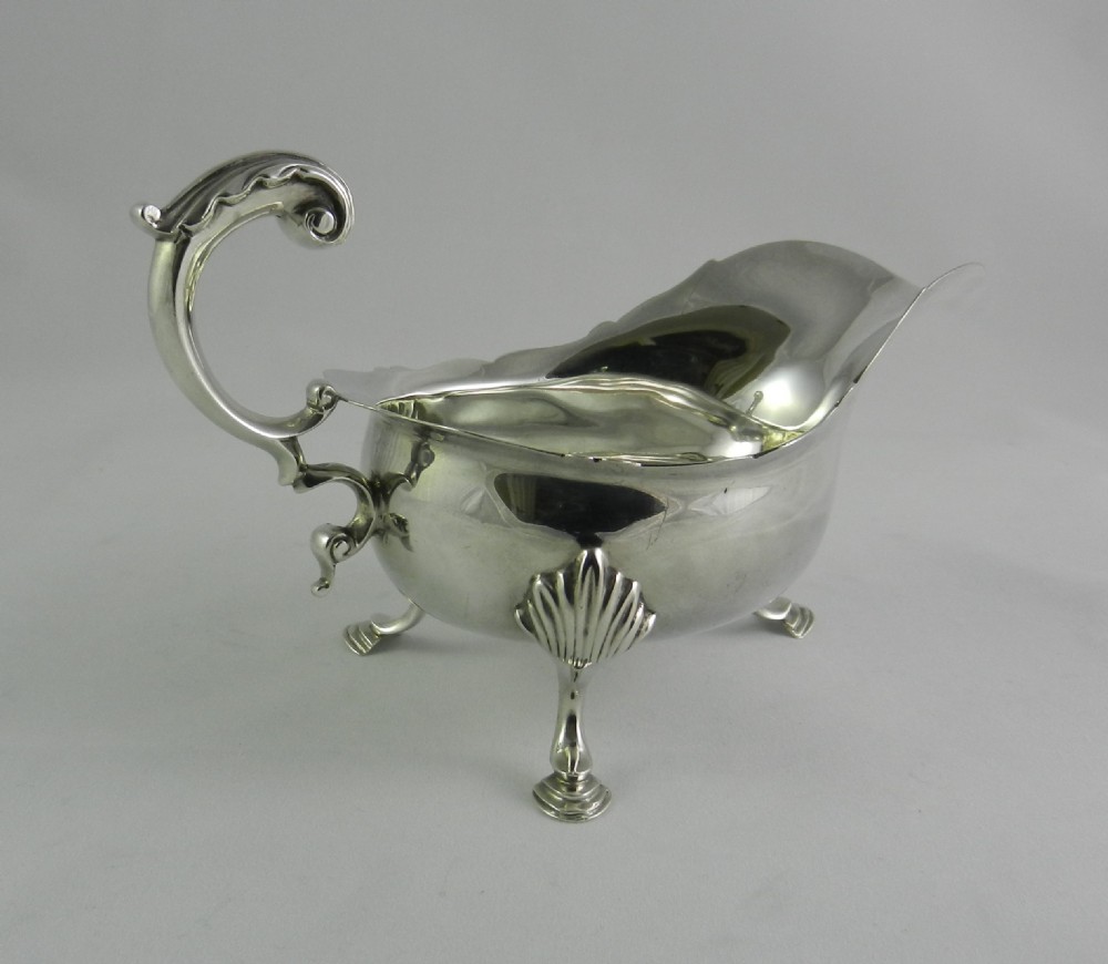 Antique Silver Sauce Boats. View III