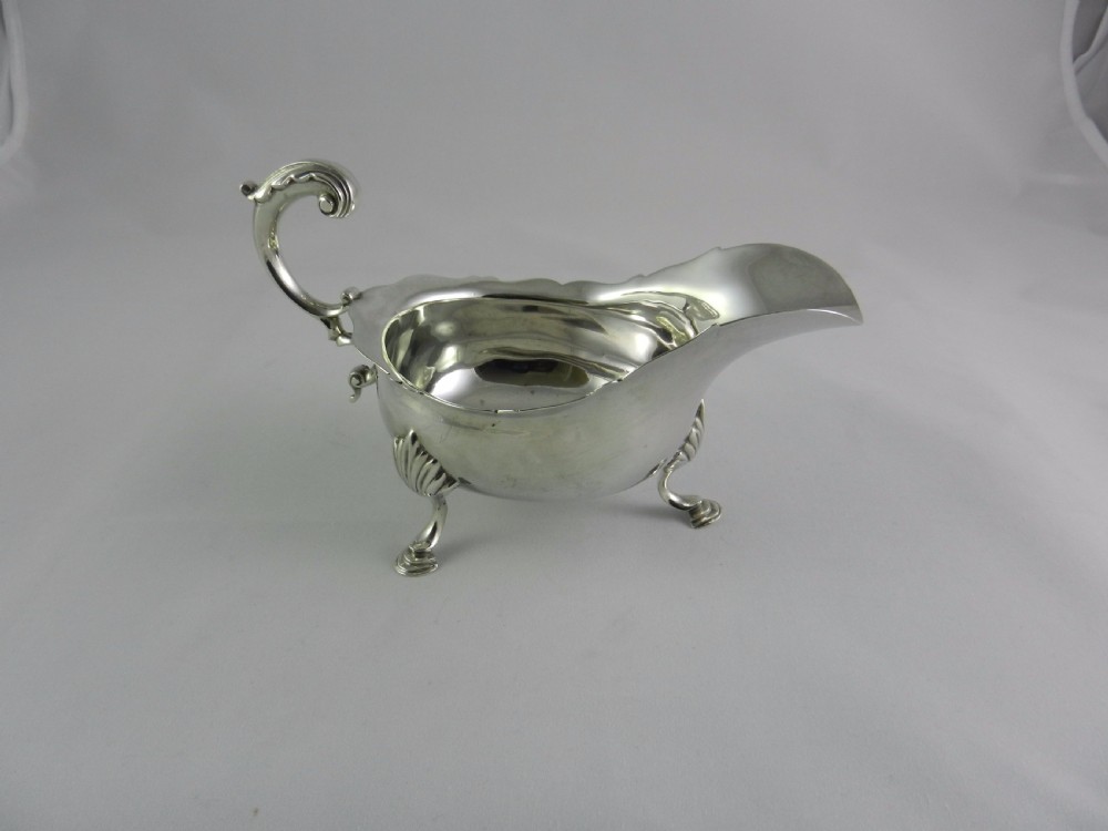 Antique Silver Sauce Boats. View IV