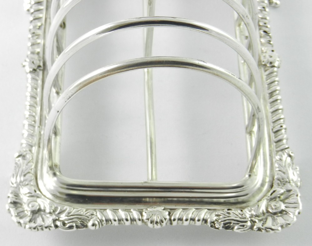 Georgian Silver Toast Rack. View II